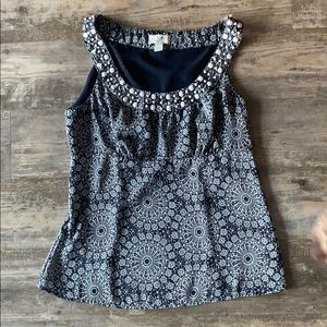 Ann Taylor Loft - Navy shirt